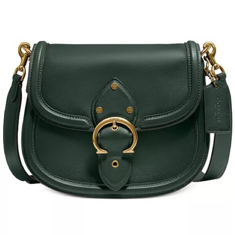 COACH Glovetanned Leather Beat Saddle Bag